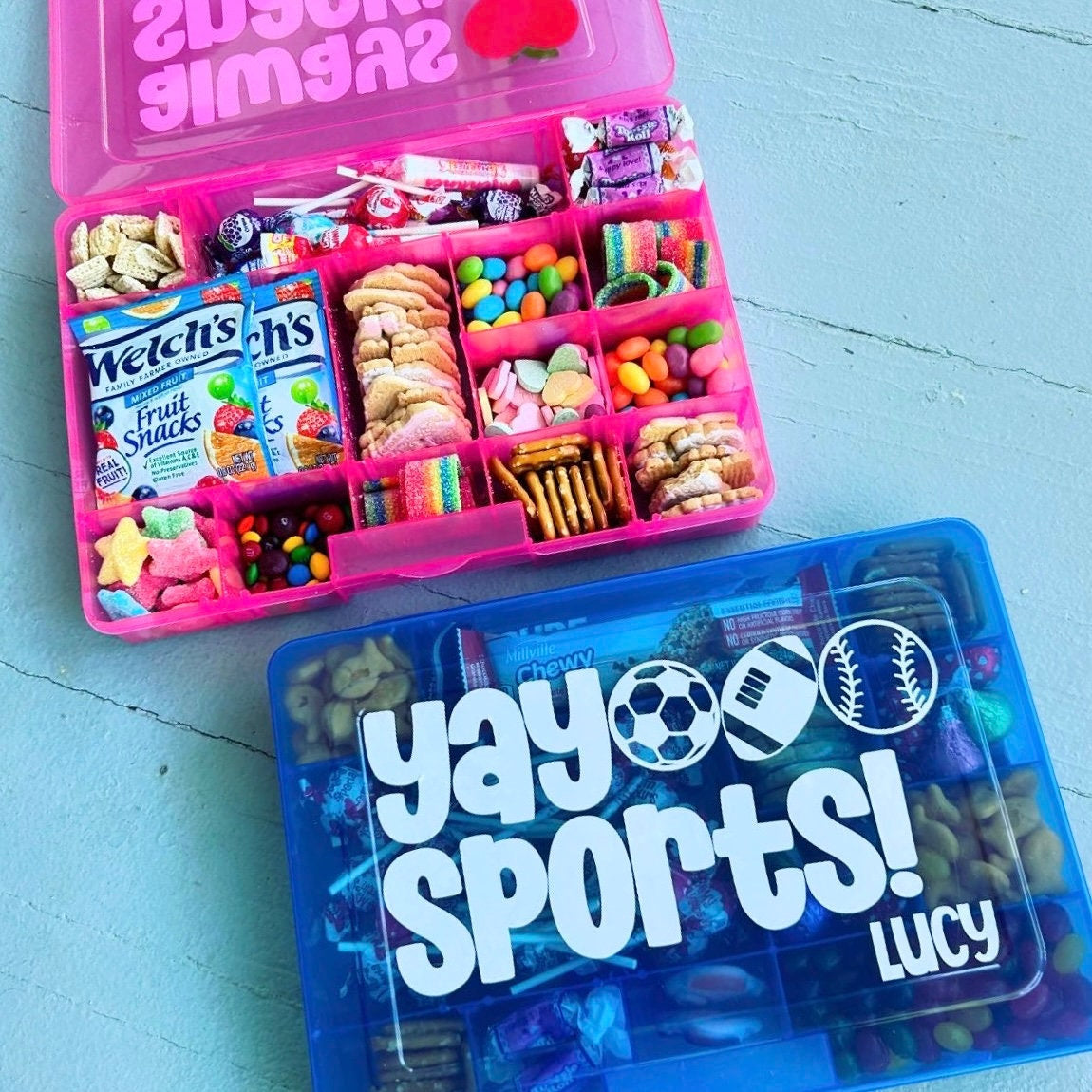 Baseball Softball Snack Box | Tournament Competition Game Team Gift Bulk | Bat Catch MVP Field | Little League Athlete Snackle Food Storage