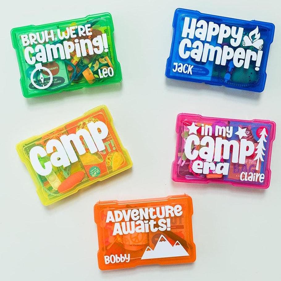 Camp Counselor Summer Camp Care Package | Camp Staff Team Junior Counselor Gift | Sleep Away Overnight Camper | Activity Box Tween Teen Fun