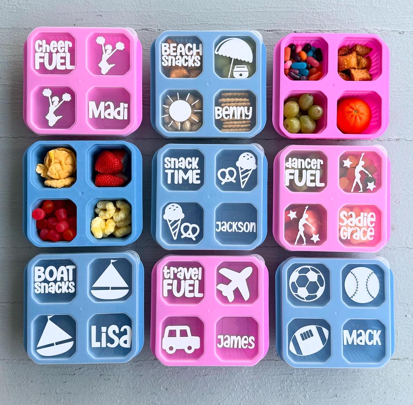 Dance Gymnastics Cheer Snack Box | Recital Competition Meet Team Gift Bulk | Girl Kid Gymnast Dancer Ballet Jazz Tumble Era Snack Storage