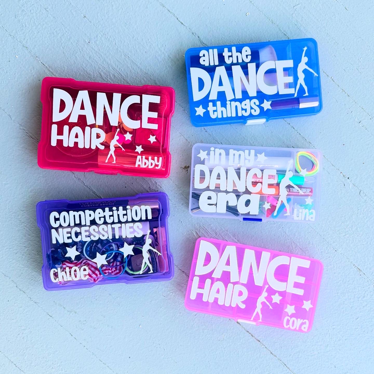 Dance Recital Hair Accessory Kit, Dancer Survival Kit | Gymnastics Cheer Competition Team Gift Bulk | Girl Kid Gymnast Ballet Tumble Storage