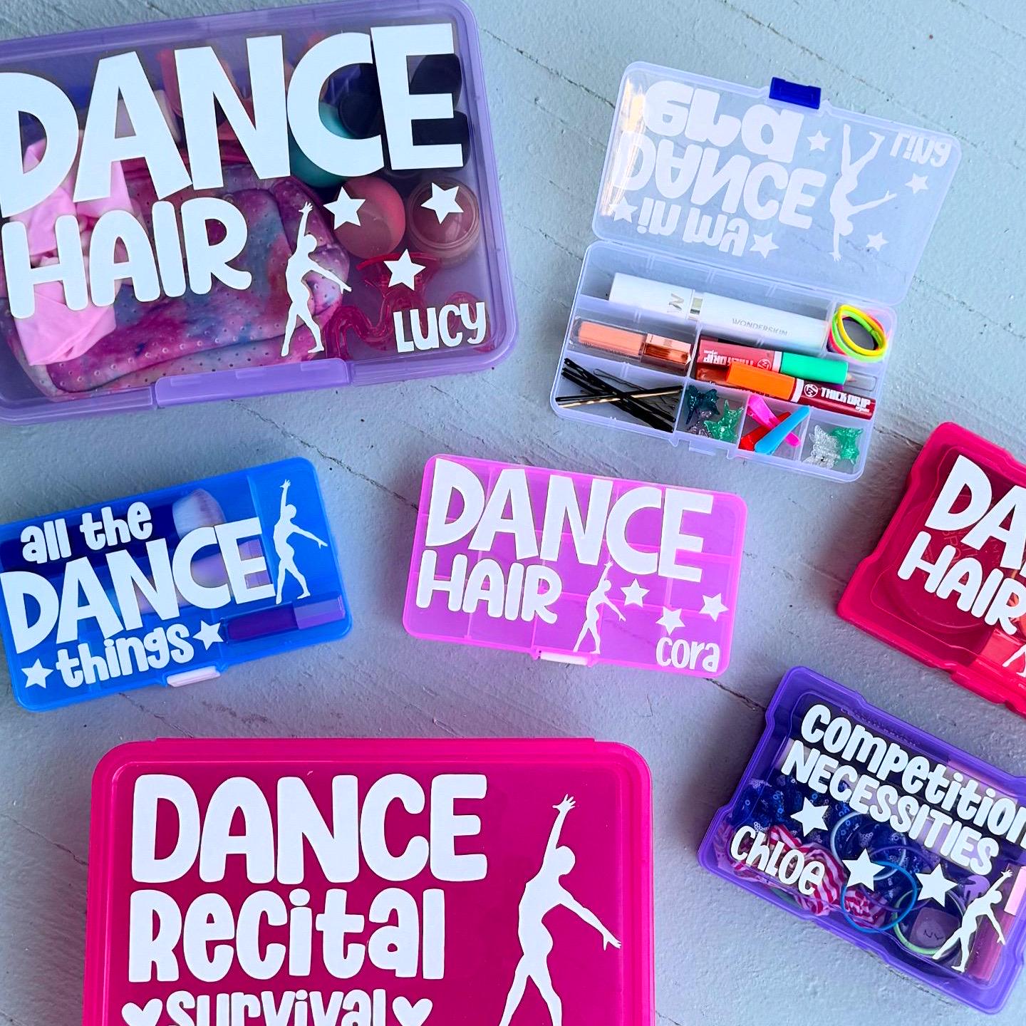 Dance Recital Hair Accessory Kit, Dancer Survival Kit | Gymnastics Cheer Competition Team Gift Bulk | Girl Kid Gymnast Ballet Tumble Storage