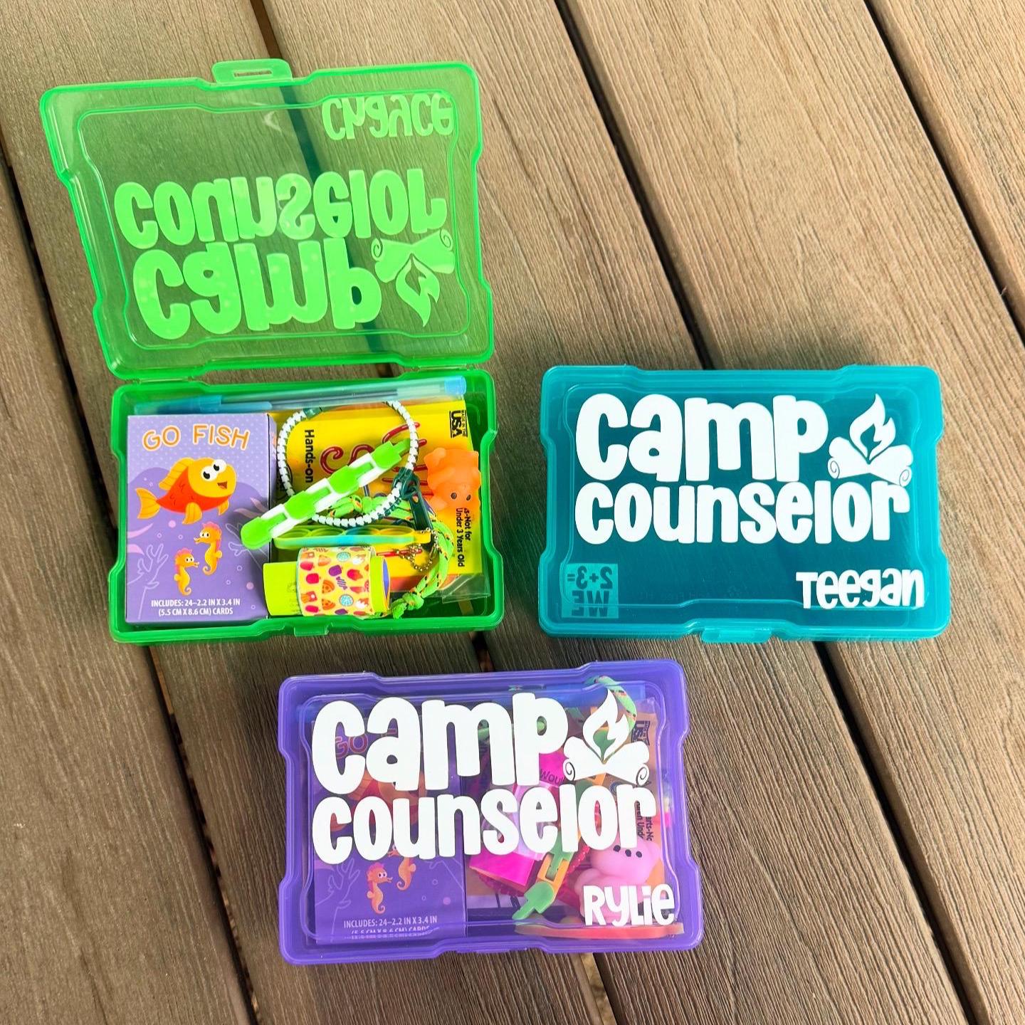 Camp Counselor Summer Camp Care Package | Camp Staff Team Junior Counselor Gift | Sleep Away Overnight Camper | Activity Box Tween Teen Fun