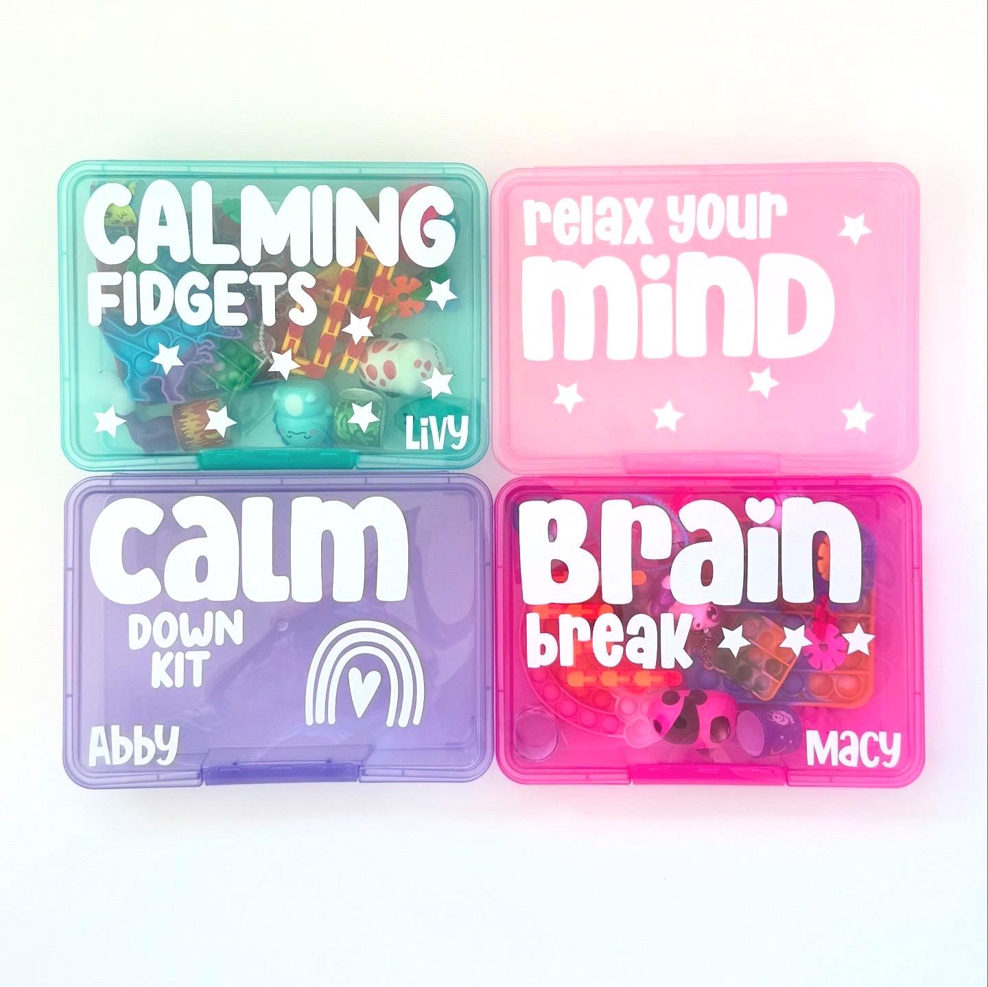 Calm Corner Box, Kid Fidget Kit | Sensory Toy, Emotional Regulation Support Therapist Classroom | Calm Down Kit Focus Quiet ADHD Anxiety
