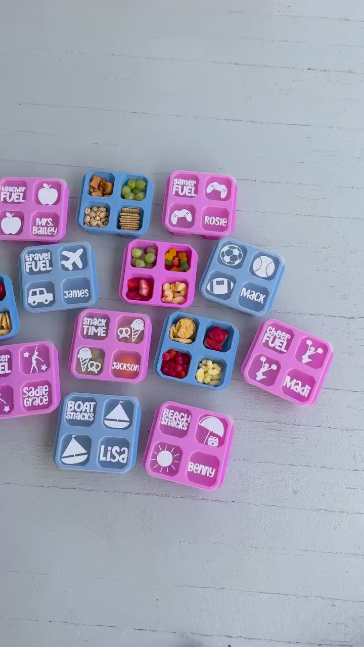 Dance Gymnastics Cheer Snack Box | Recital Competition Meet Team Gift Bulk | Girl Kid Gymnast Dancer Ballet Jazz Tumble Era Snack Storage