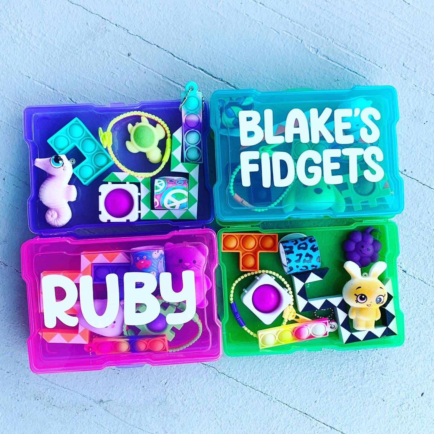 Personalized Fidget Storage Box