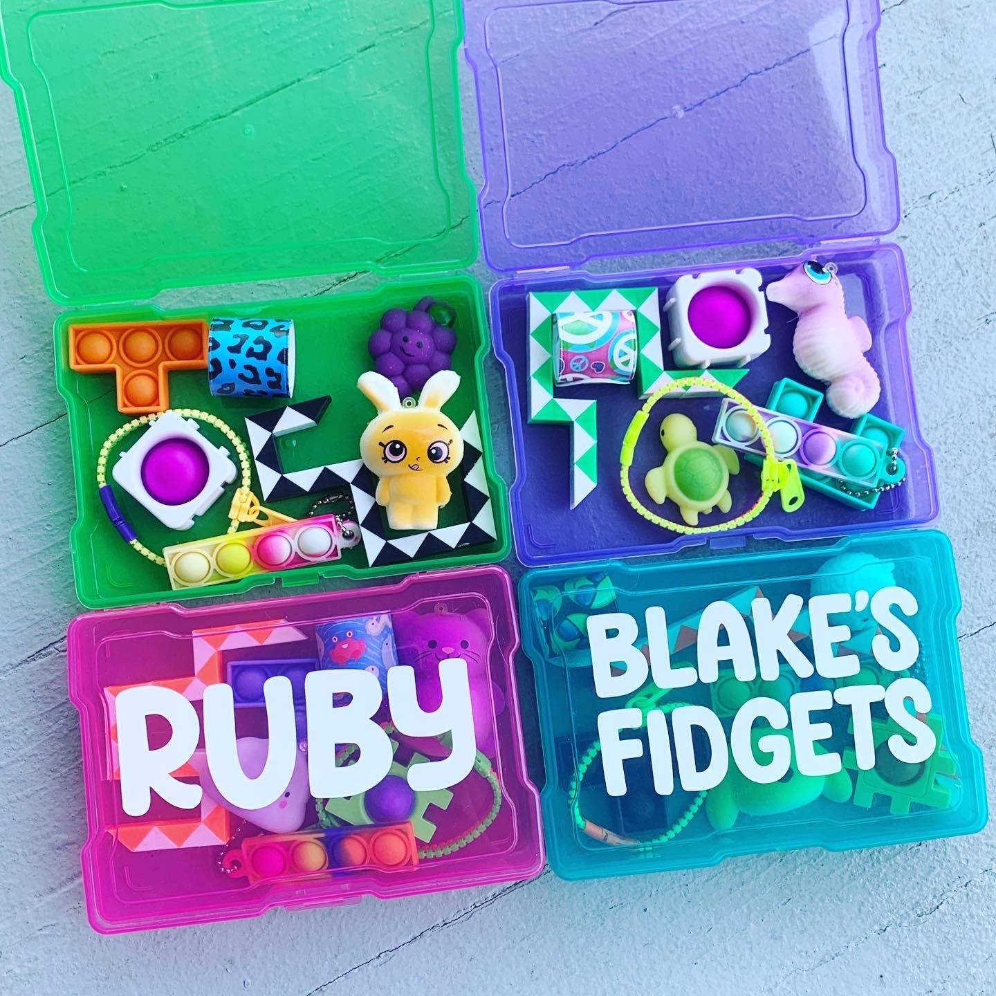 Personalized Fidget Storage Box