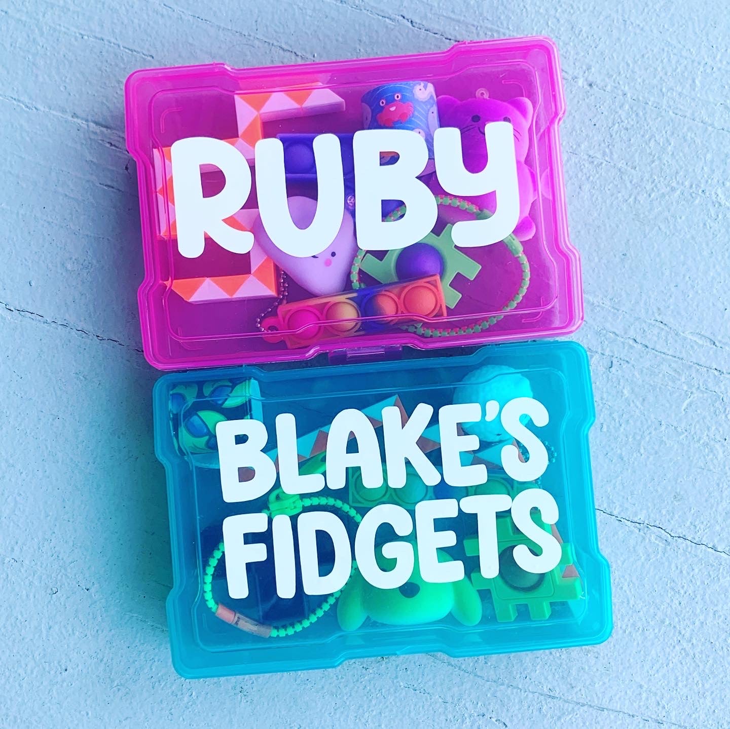 Personalized Fidget Storage Box