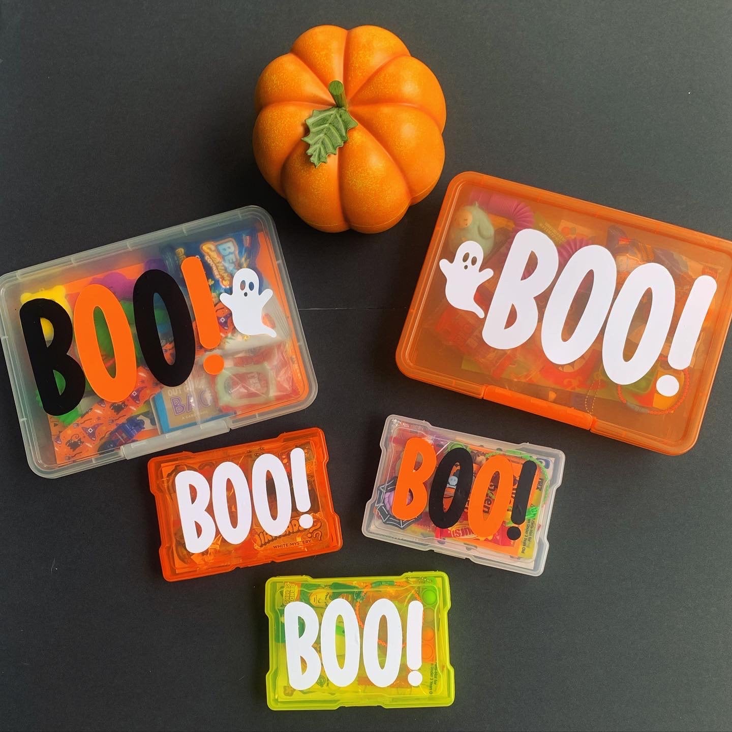 Halloween BOO Box (Mini) Pre-Filled | You've Been Booed Kid Gift | Cheap Class Party Favor | Toddler Tween Child Trick or Treat Bag Basket