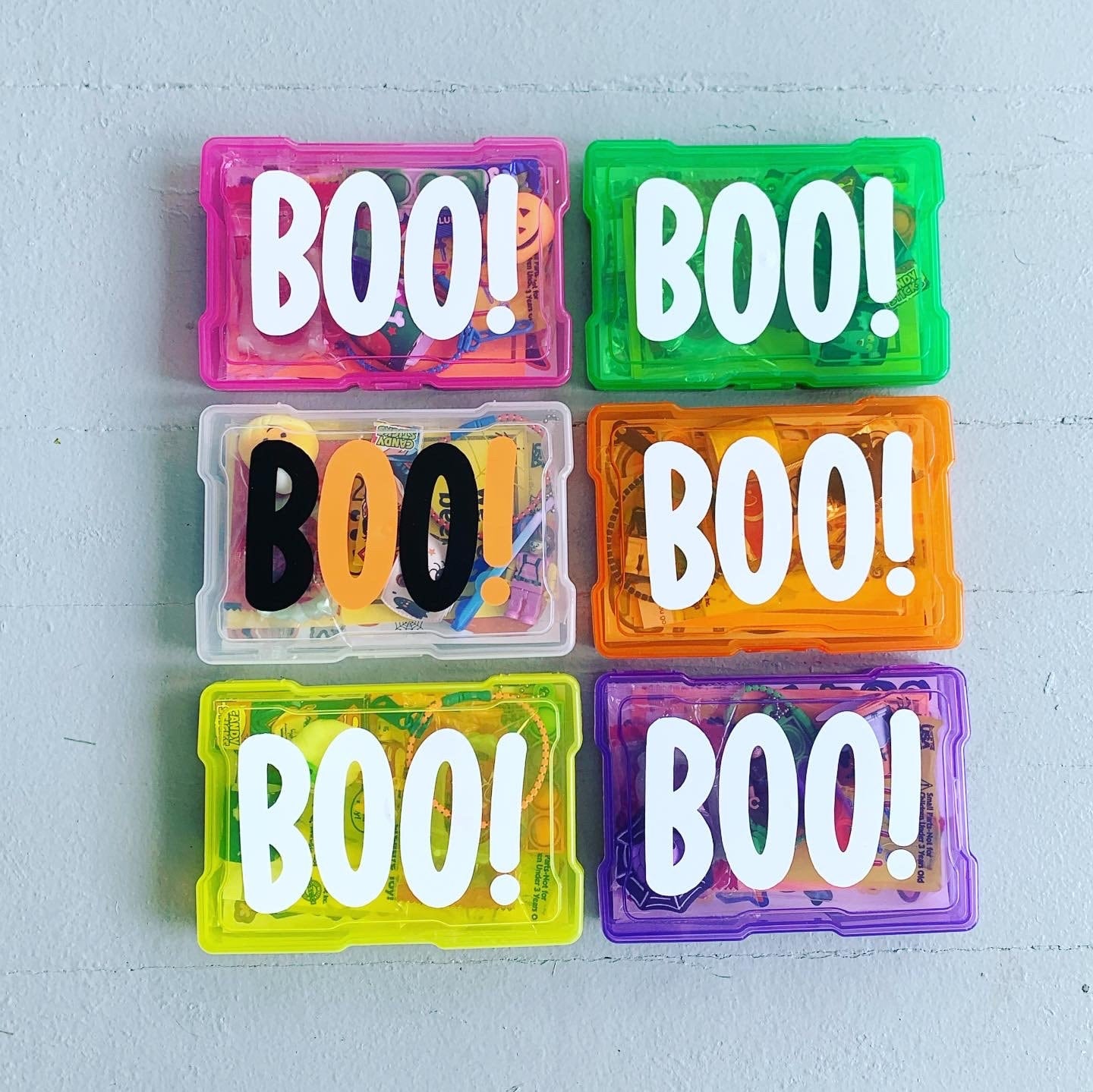 Halloween BOO Box (Mini) Pre-Filled | You've Been Booed Kid Gift | Cheap Class Party Favor | Toddler Tween Child Trick or Treat Bag Basket