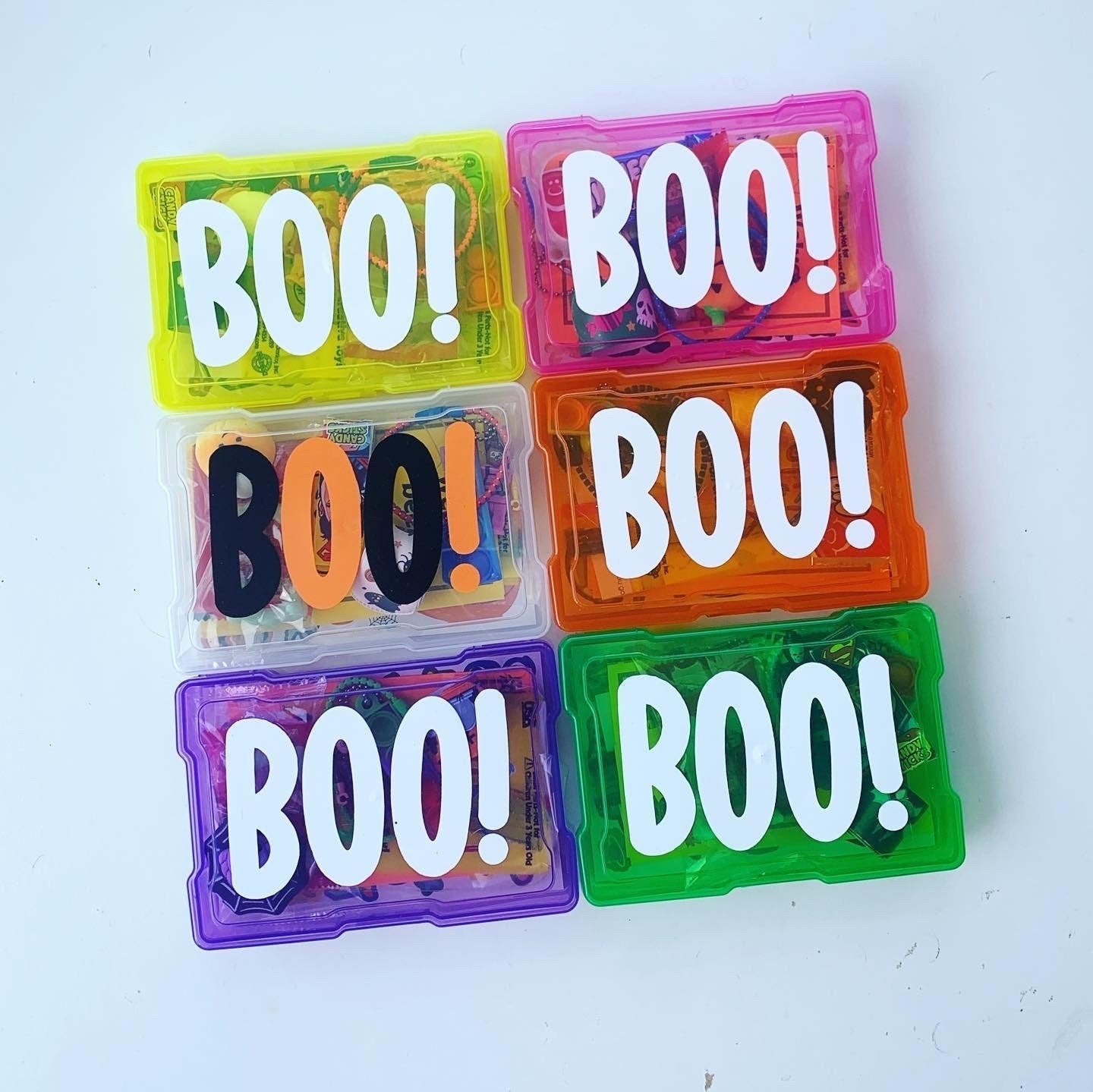 Halloween BOO Box (Mini) Pre-Filled | You've Been Booed Kid Gift | Cheap Class Party Favor | Toddler Tween Child Trick or Treat Bag Basket