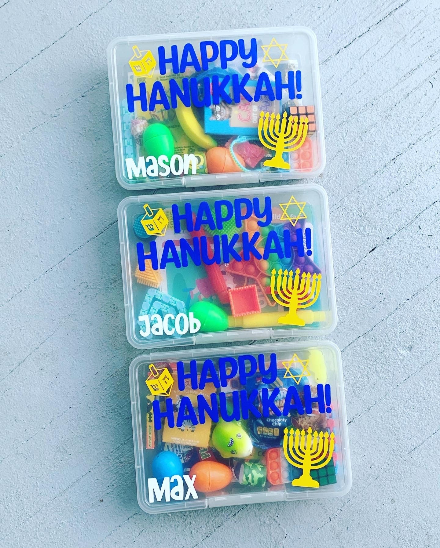 HANUKKAH Activity Busy Box Gift Set | Kid Toddler Baby | Chanukah Jewish Winter Holiday Star of David Personalized Present Fun Toy Activity