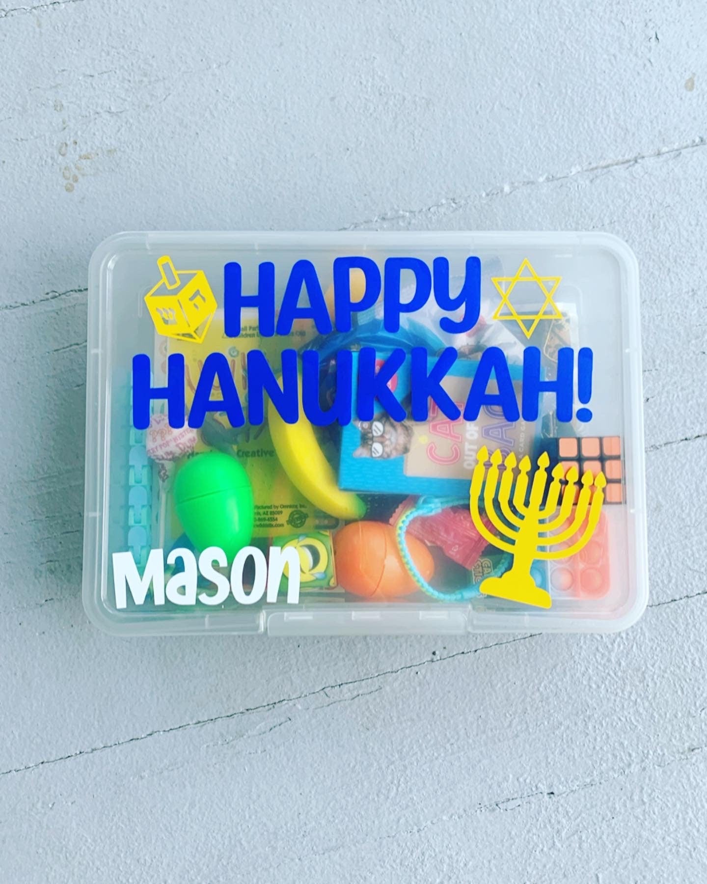 HANUKKAH Activity Busy Box Gift Set | Kid Toddler Baby | Chanukah Jewish Winter Holiday Star of David Personalized Present Fun Toy Activity