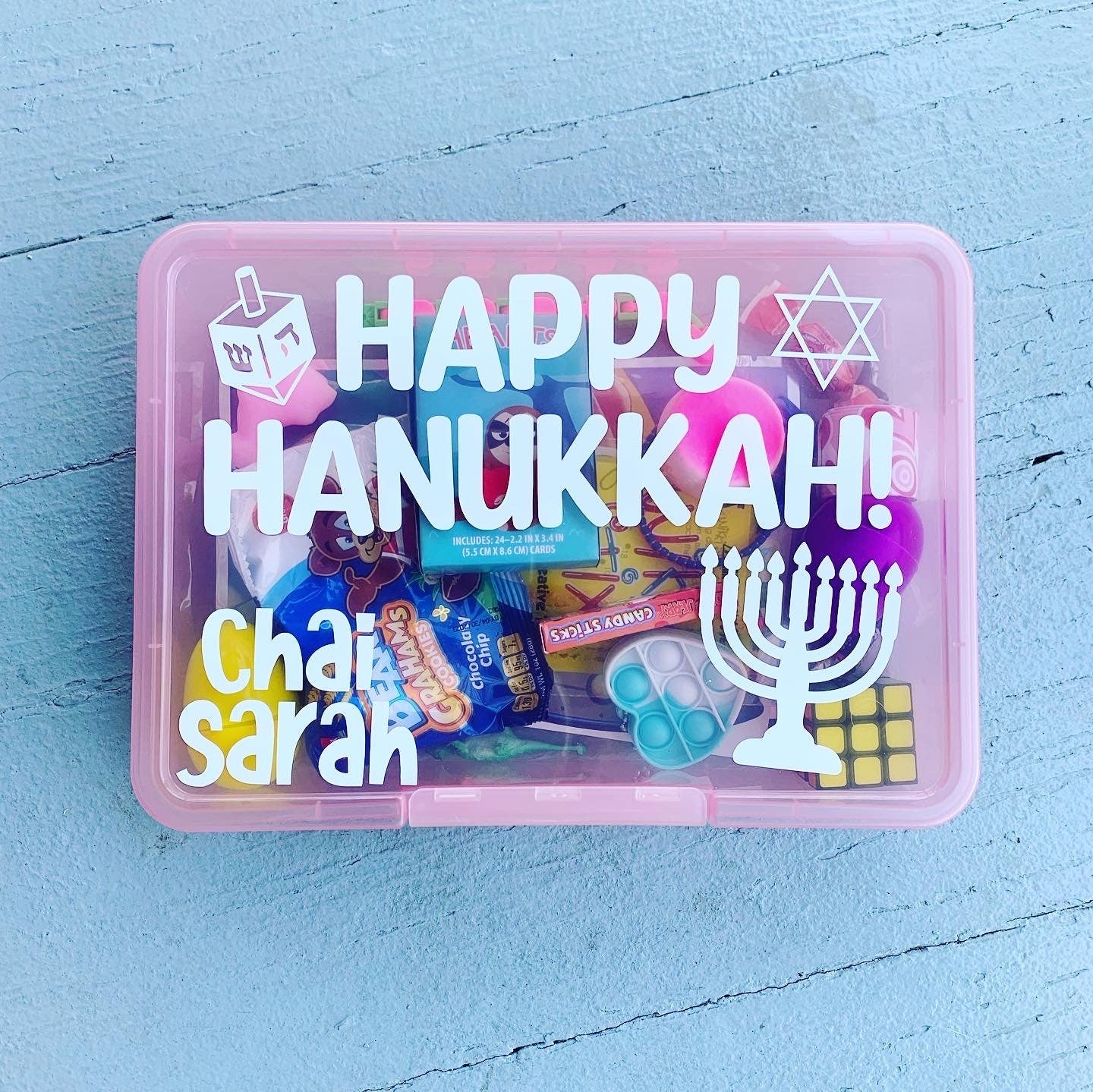 HANUKKAH Activity Busy Box Gift Set | Kid Toddler Baby | Chanukah Jewish Winter Holiday Star of David Personalized Present Fun Toy Activity