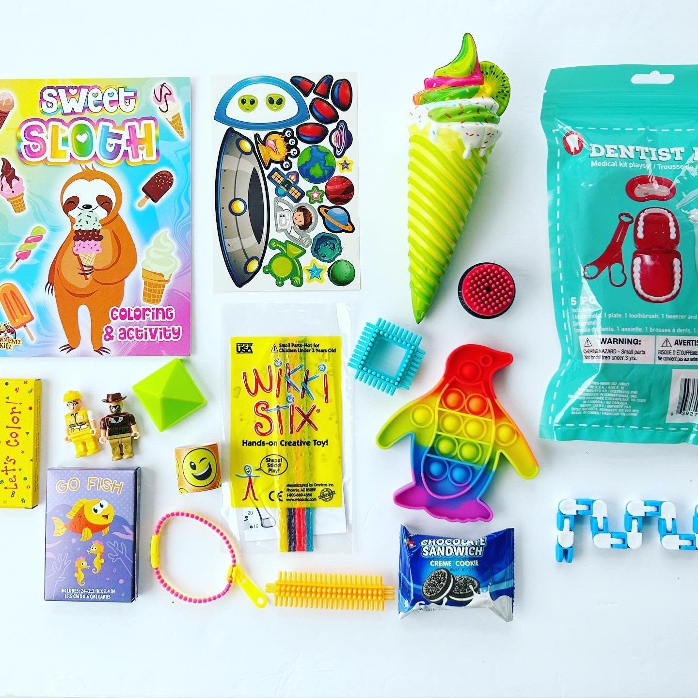 REFILL Busy Box Contents - Kids Travel Activities | Road Trip Airplane | Toddler, Little Kid Travel Toys Games, Compact Portable Busy Bag