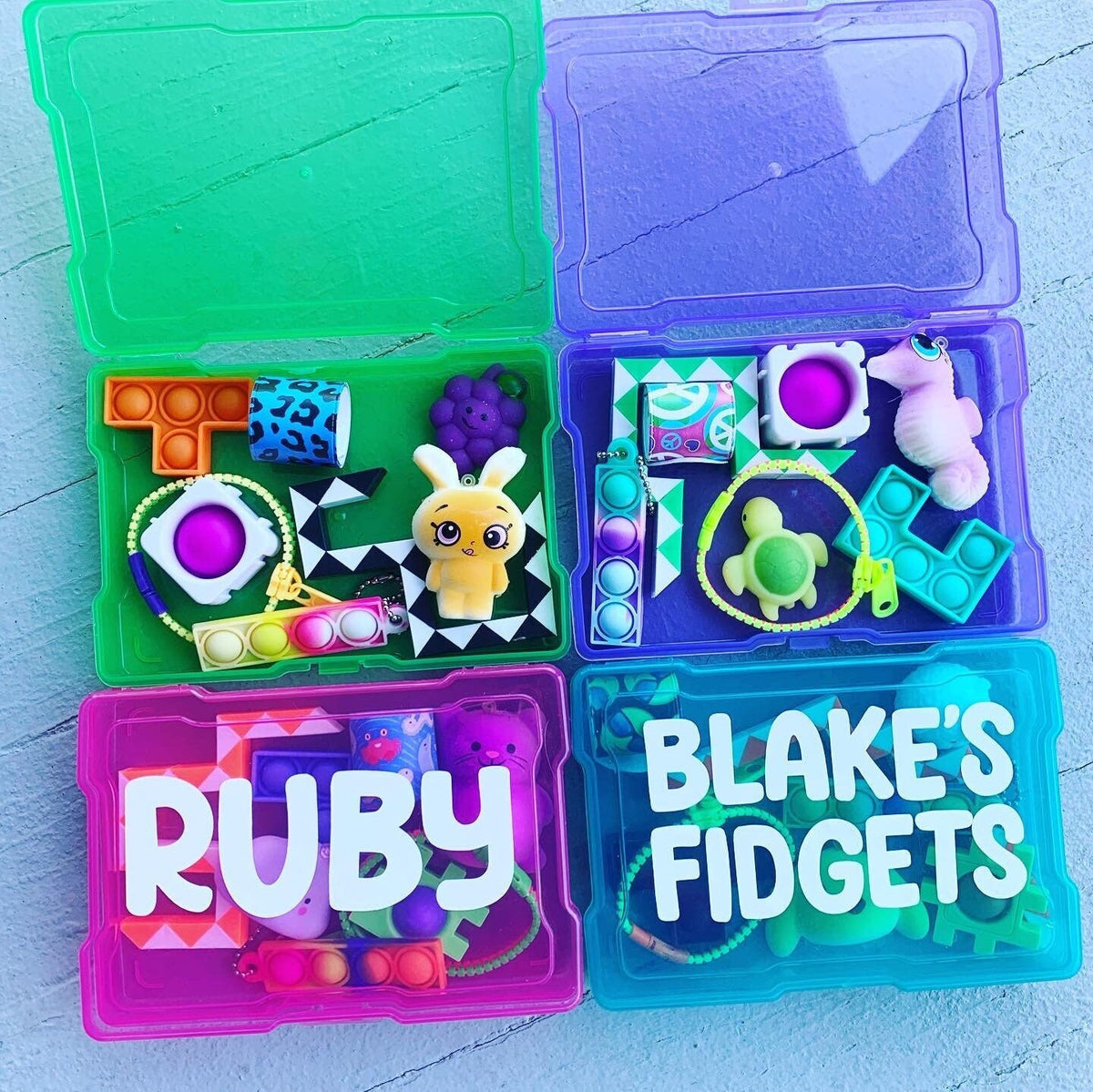 Personalized Fidget Storage Box