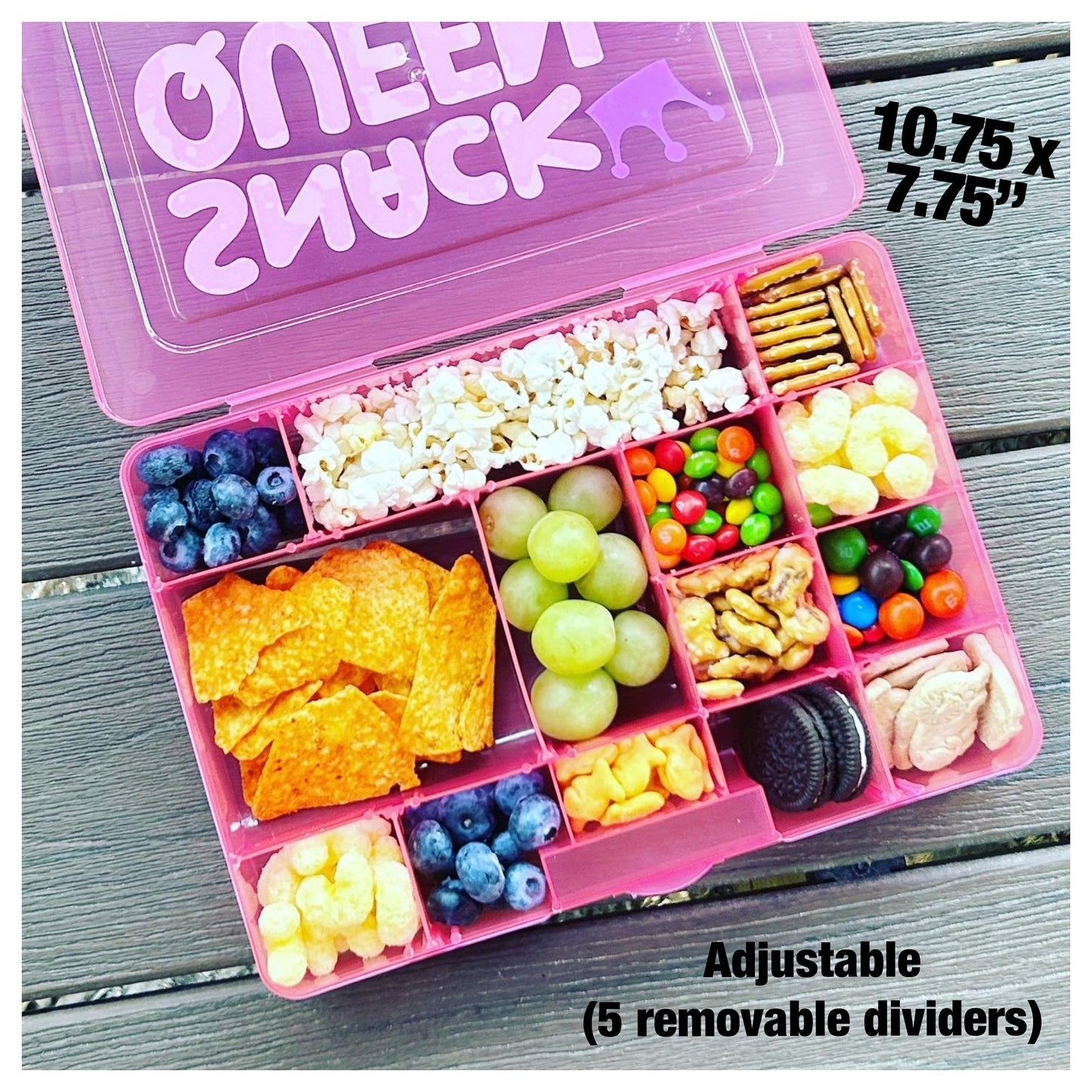 PICKLEBALL Snack Box, Fun Pickleball Gift Idea, Adult Lunch Container Food Storage, Dink Mom Dad Friend Sister Brother Tournament 2+3=WE