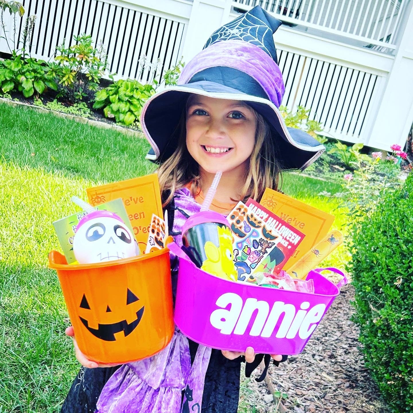 Trick-or-Treat Halloween Basket | Halloween BOO Bucket Personalized Gift | You've Been Booed | Kid Toddler Tween Child Bag Class Party Favor