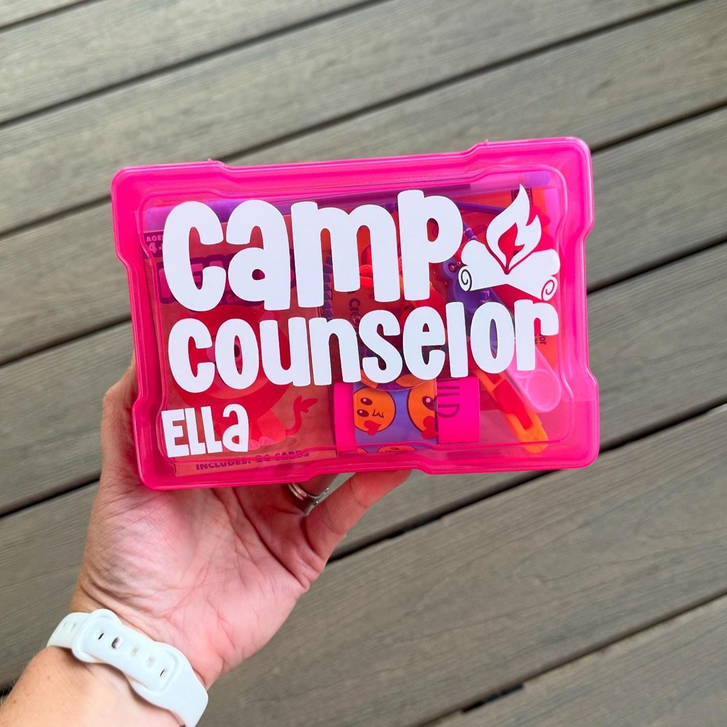 Camp Counselor Summer Camp Care Package | Camp Staff Team Junior Counselor Gift | Sleep Away Overnight Camper | Activity Box Tween Teen Fun