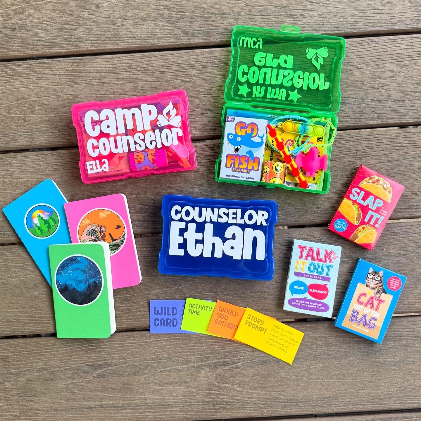 Camp Counselor Summer Camp Care Package | Camp Staff Team Junior Counselor Gift | Sleep Away Overnight Camper | Activity Box Tween Teen Fun