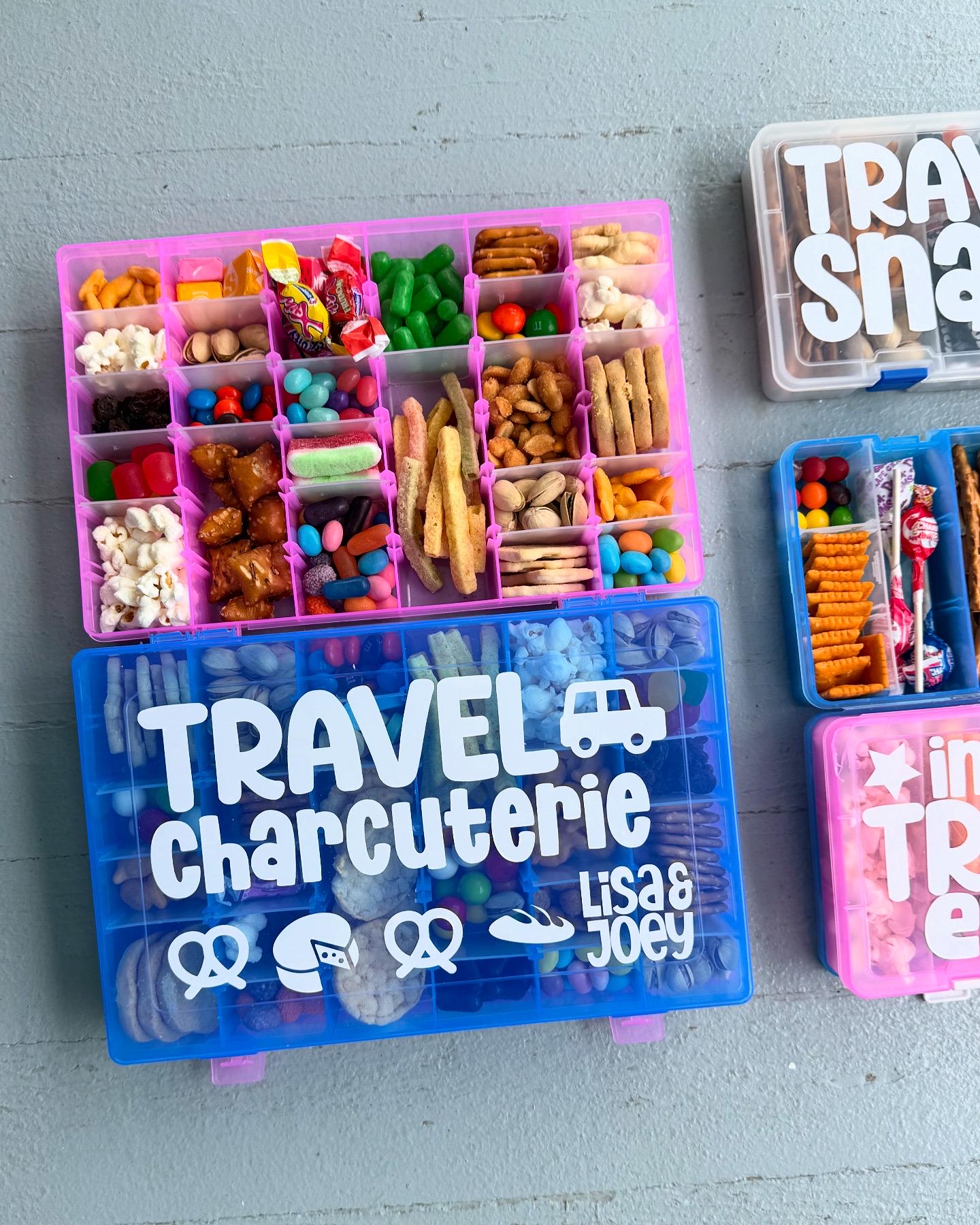 Boating Snack Box, Charcuterie Set | Cheese Board Food Storage Container Snackle Travel Cruise Sailing Nautical Adult Gift Lake Pool Beach