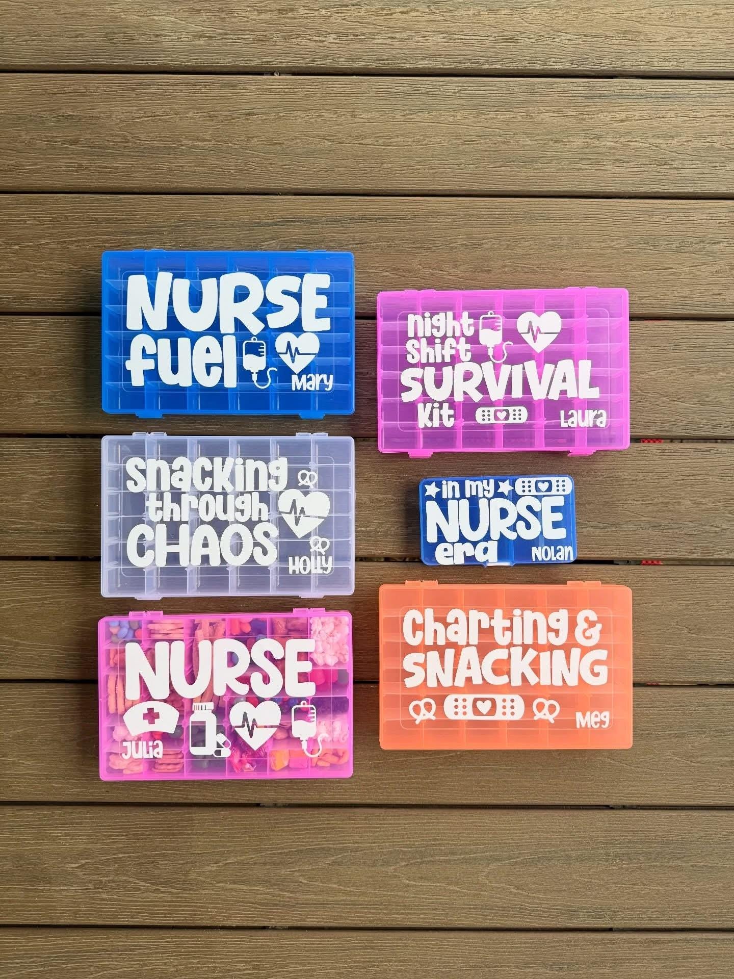Nurse Snack Box | Healthcare Worker Gift Idea Care Package | Nursing Fuel Box | RN, Appreciation, Nursing Student, Nurse Week Gift for Her