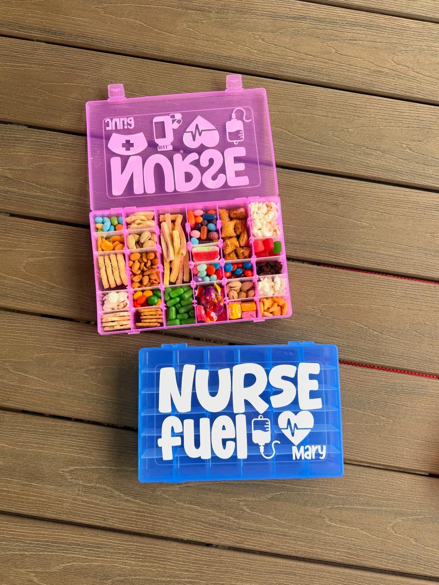 Nurse Snack Box | Healthcare Worker Gift Idea Care Package | Nursing Fuel Box | RN, Appreciation, Nursing Student, Nurse Week Gift for Her