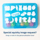 Personalized Squishy Storage Box, Butter Mystery Dumpling Squishy Toy Organizer Squishy Collection Holder Fidget Sensory ADHD Anxiety 2+3=WE