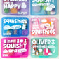 Personalized Squishy Storage Box, Butter Mystery Dumpling Squishy Toy Organizer Squishy Collection Holder Fidget Sensory ADHD Anxiety 2+3=WE