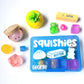 Personalized Squishy Storage Box, Butter Mystery Dumpling Squishy Toy Organizer Squishy Collection Holder Fidget Sensory ADHD Anxiety 2+3=WE