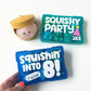 Squishy Party Favor Box, Squishy Birthday Party Goodie Bag, Kid Squishies Gift No Junk Favor Party Supplies Kid Personalize Era Tween Fidget