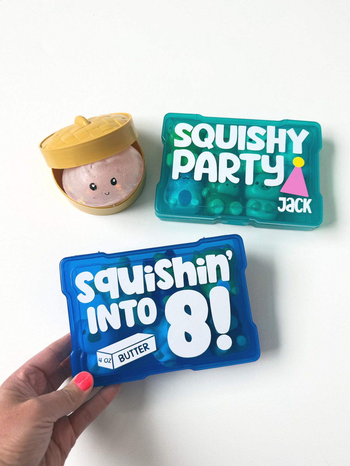 Squishy Party Favor Box, Squishy Birthday Party Goodie Bag, Kid Squishies Gift No Junk Favor Party Supplies Kid Personalize Era Tween Fidget