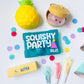 Squishy Party Favor Box, Squishy Birthday Party Goodie Bag, Kid Squishies Gift No Junk Favor Party Supplies Kid Personalize Era Tween Fidget